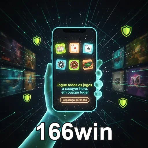Tela de casino móvel exibindo jogo acessível via app 166win