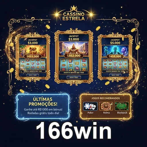 Imagem do site 166win destacando ofertas e jogos de apostas online confiáveis